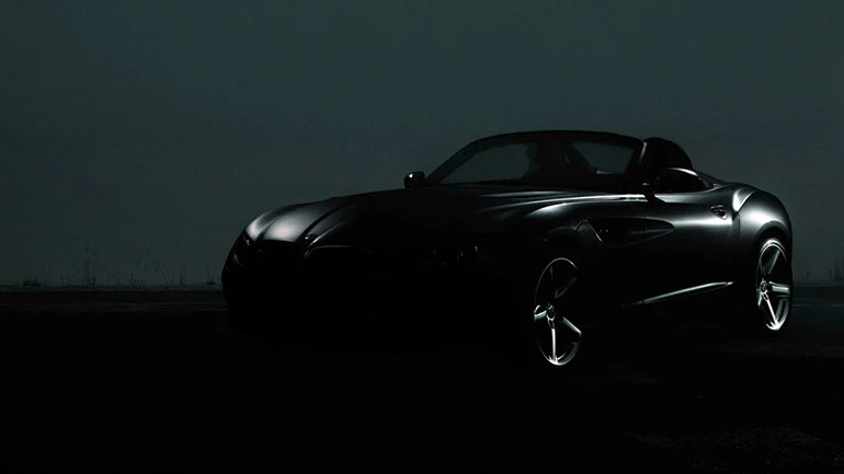 BMW Zagato Roadster in an artsy shot to show off its surfaces