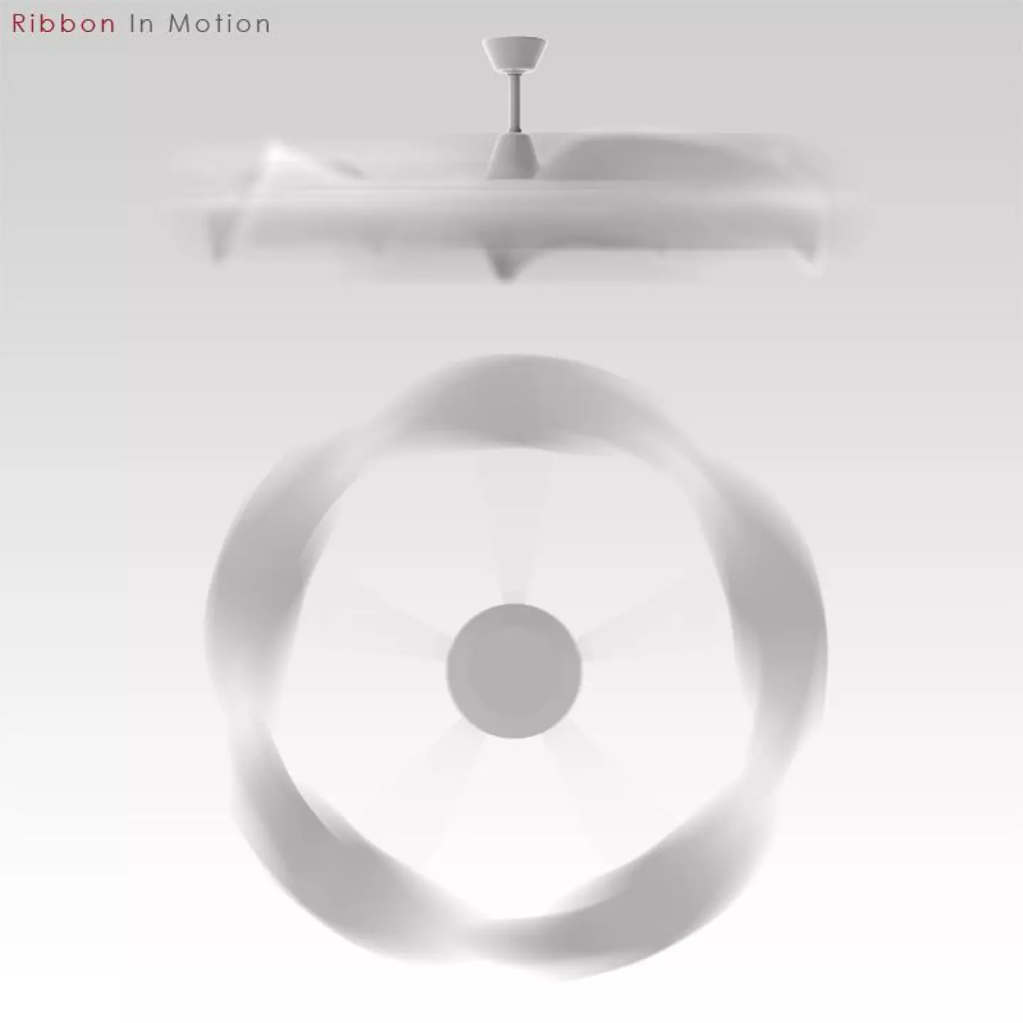 Ribbon ceiling fan design based on a three-dimensional helical loop