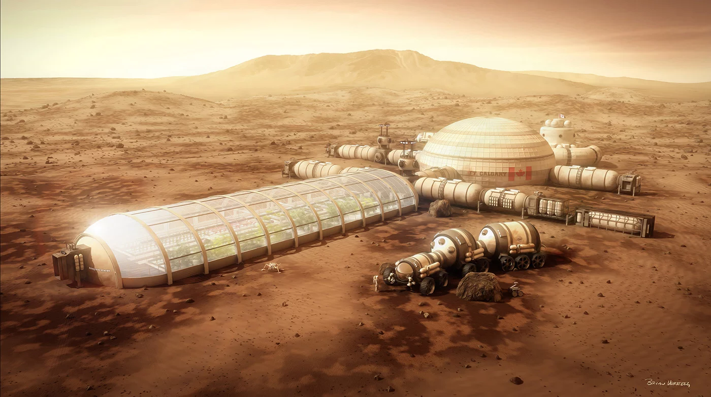 Versteeg's "Kalpana One" Space Station, named after Space Shuttle Columbia astronaut Kalpana Chawla, is the artist's idea of what living in space could possibly look like for roughly 10,000 people (Image: Bryan Versteeg / Spacehabs.com)