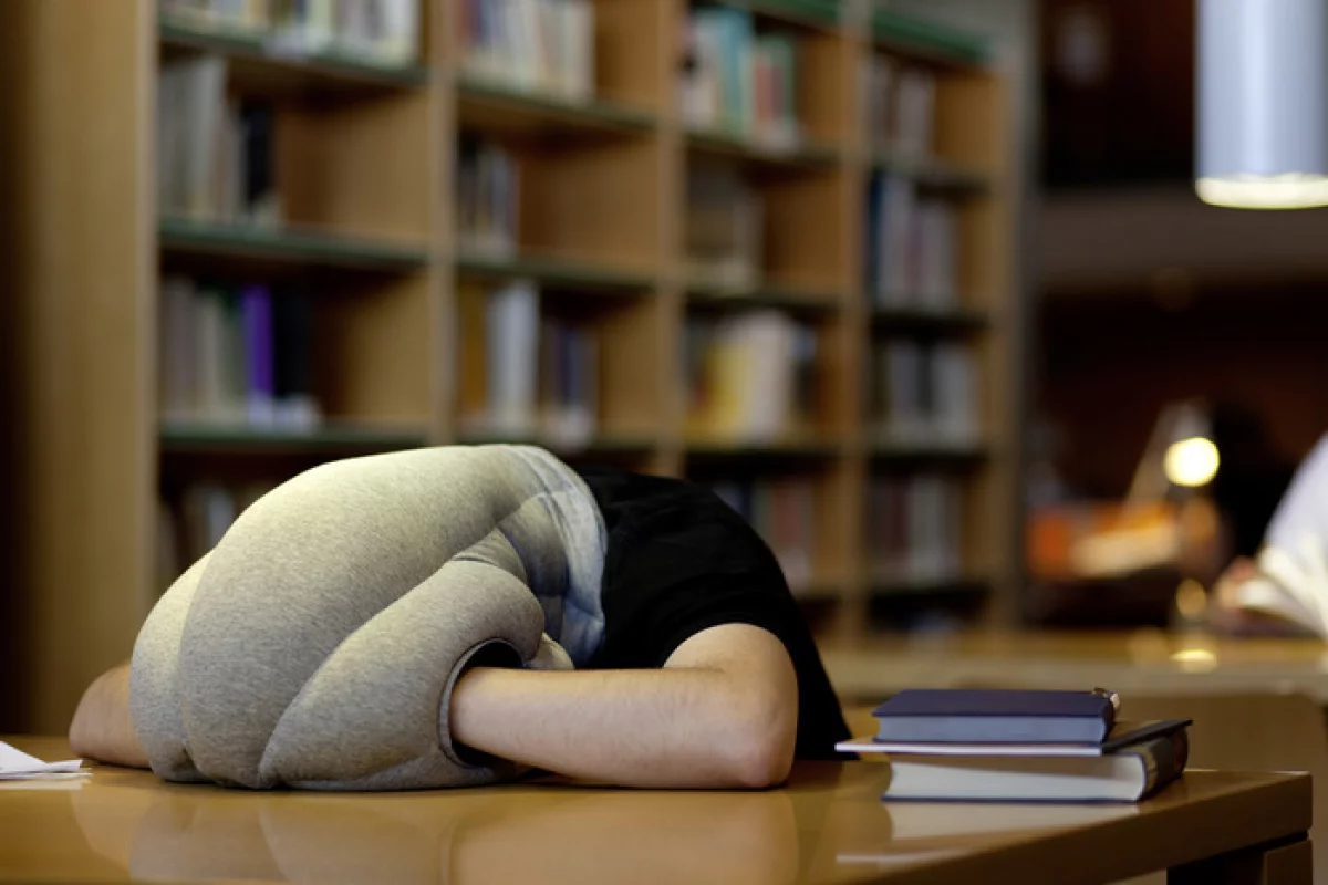 You can nap almost anywhere with the Ostrich pillow
