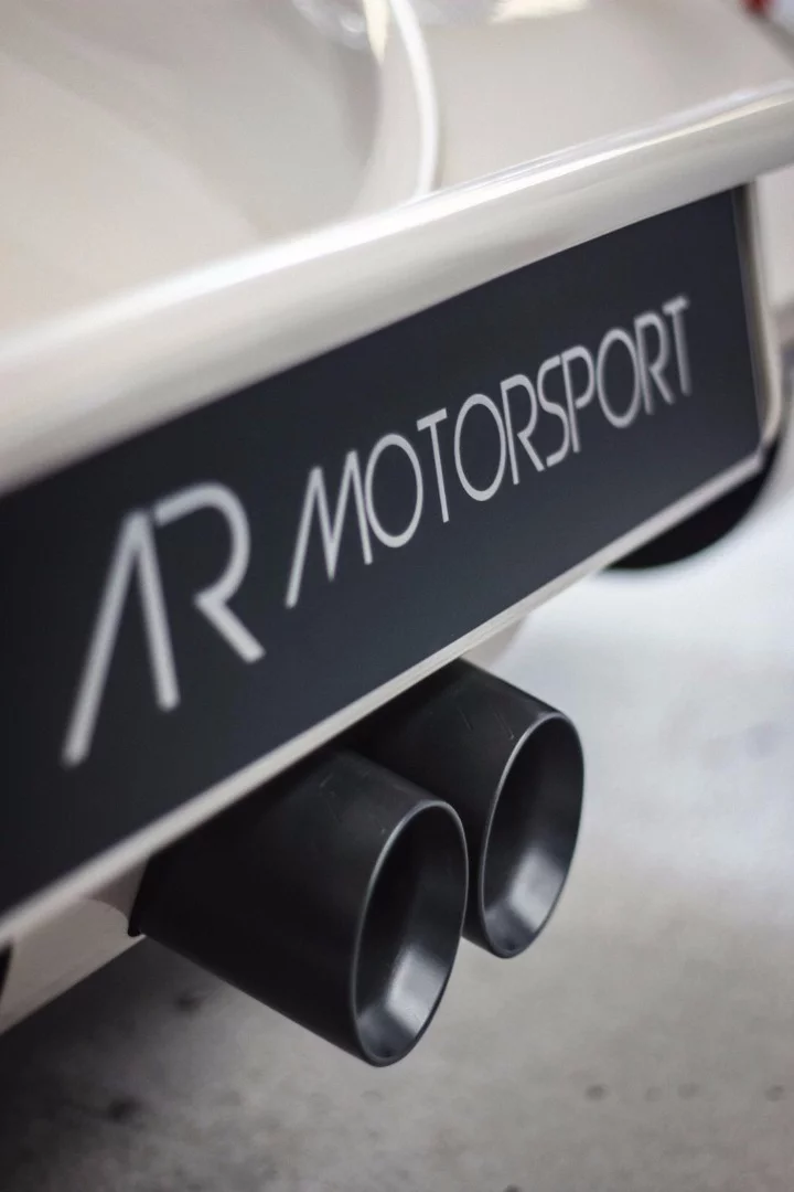 Central twin exhausts are a change that should make the Cosworth powered ARP4 sound racy
