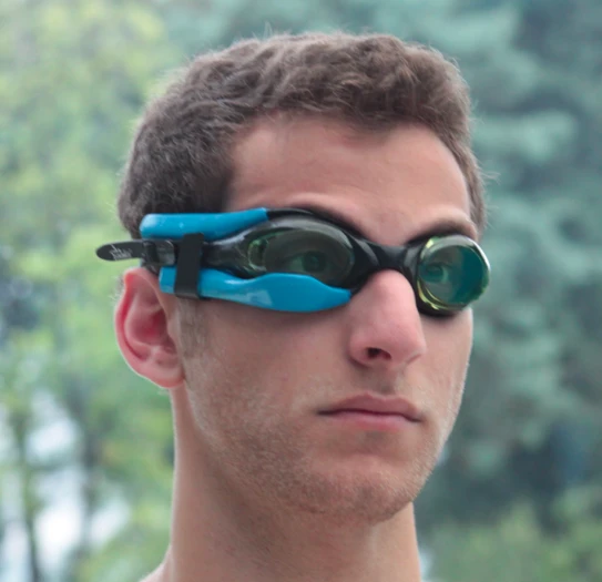 Instabeat is a heart rate-monitoring device for swimmers, that displays data within their goggles