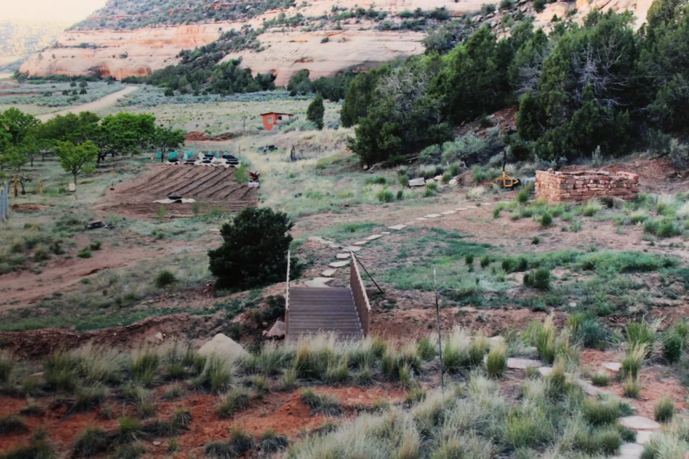 Cliff Haven has its own orchard and vineyard