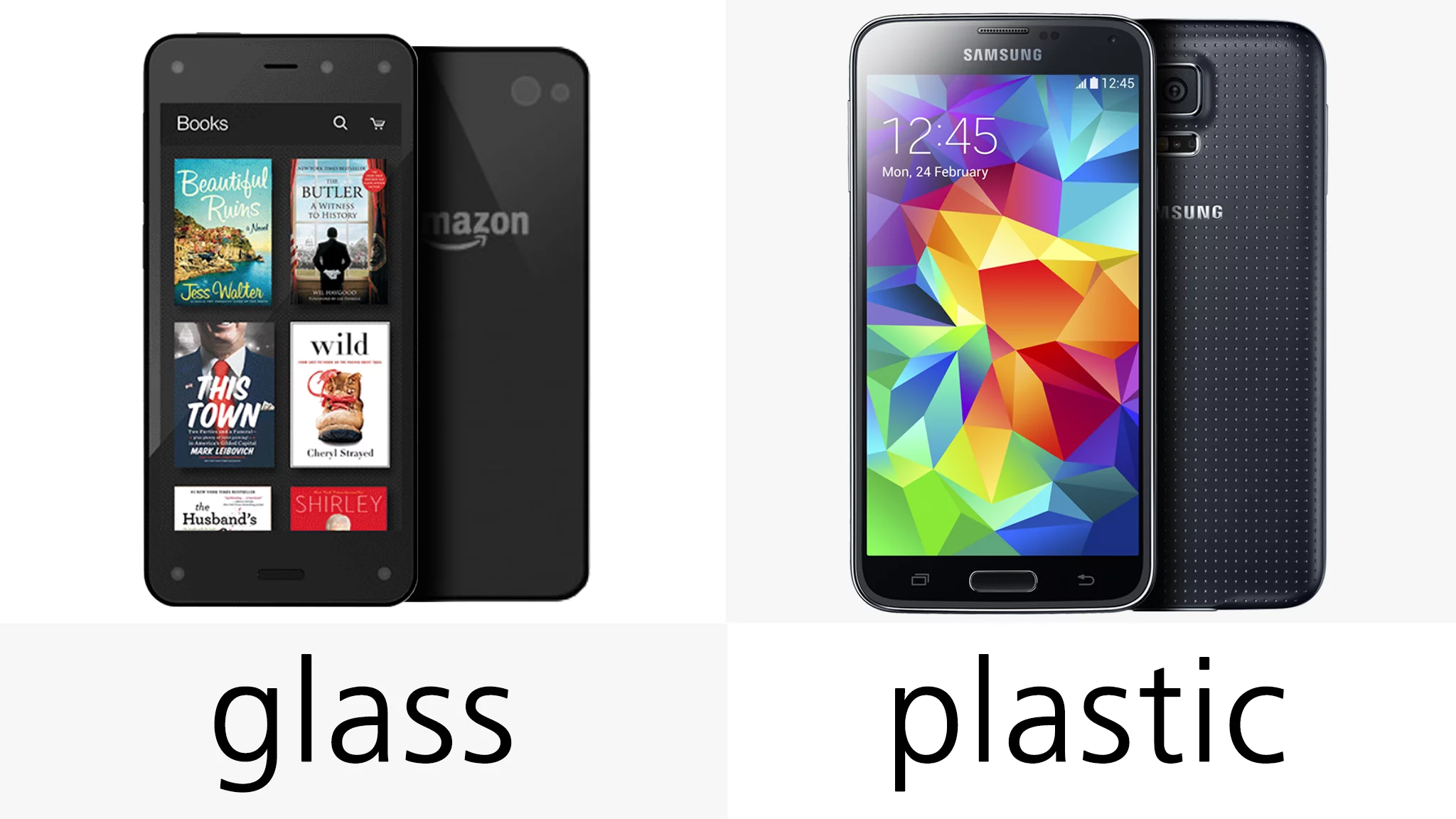 The two devices have notably different constructions
