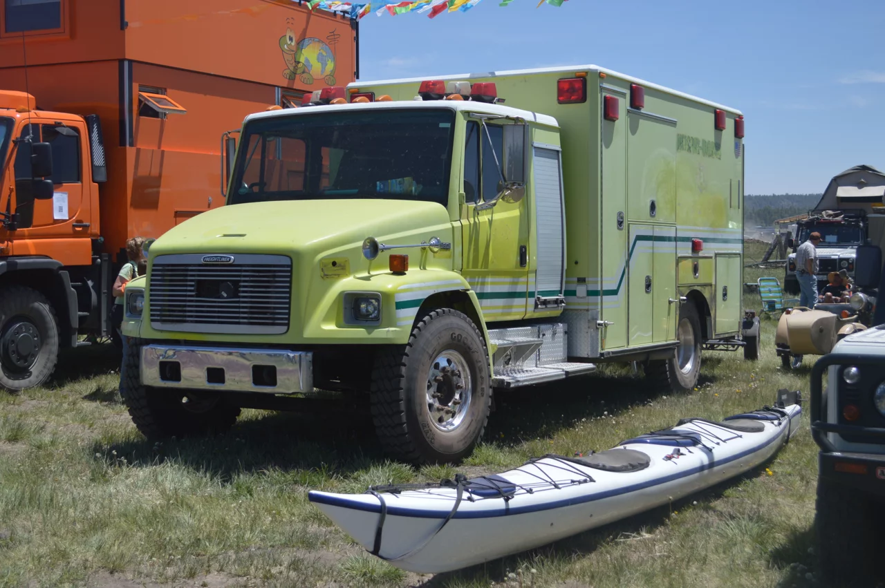 What was once an ambulance is now a camper