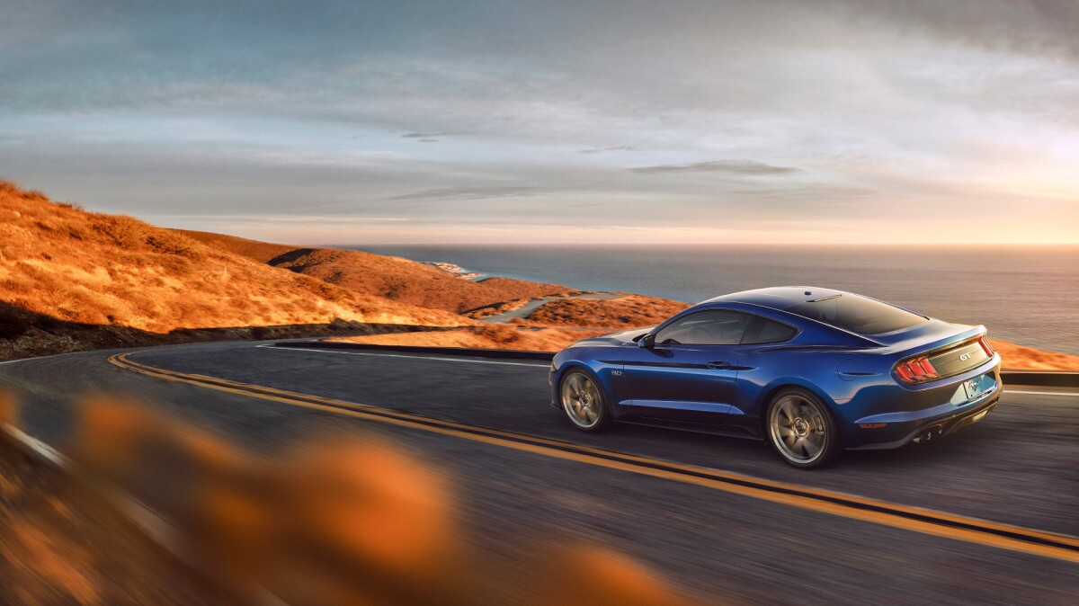 LED lighting all around the Mustang is now the norm, but the previous-generation’s controversial rear taillamps remain largely unchanged
