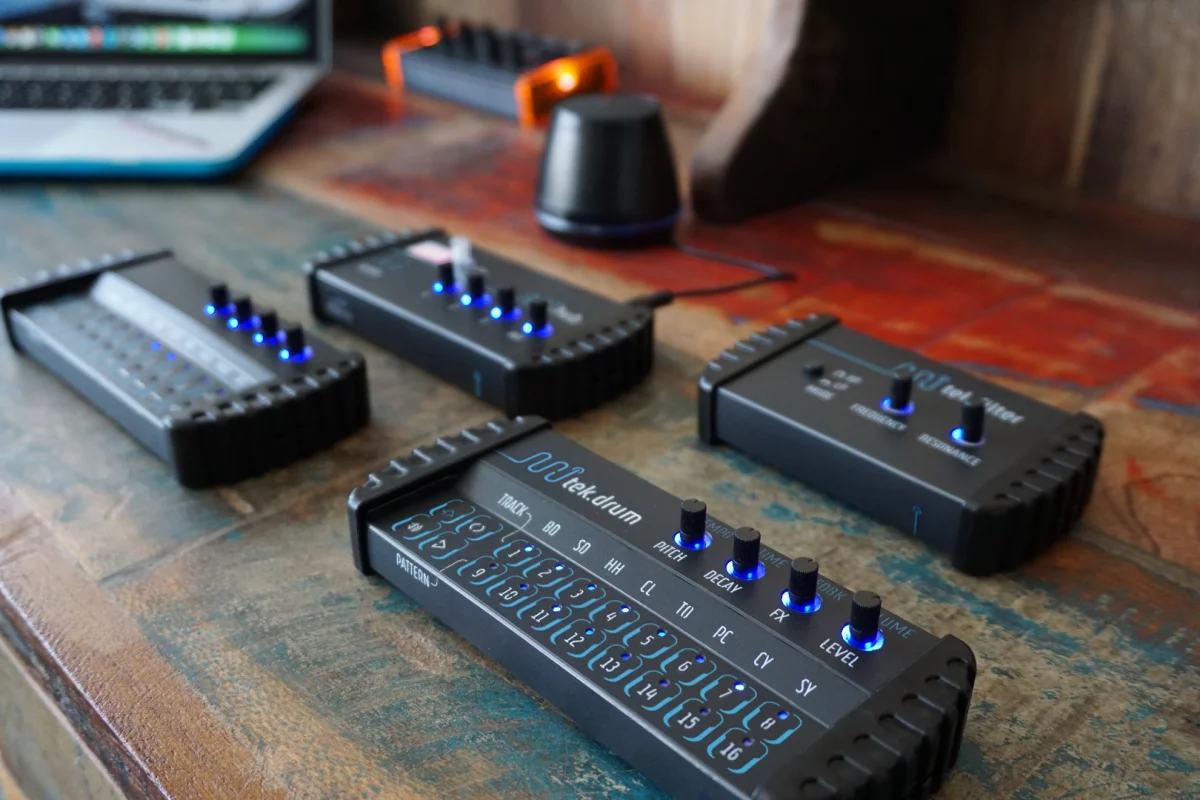 The minijam studio modules are pocket-sized, and designed to be pocket money friendly, too