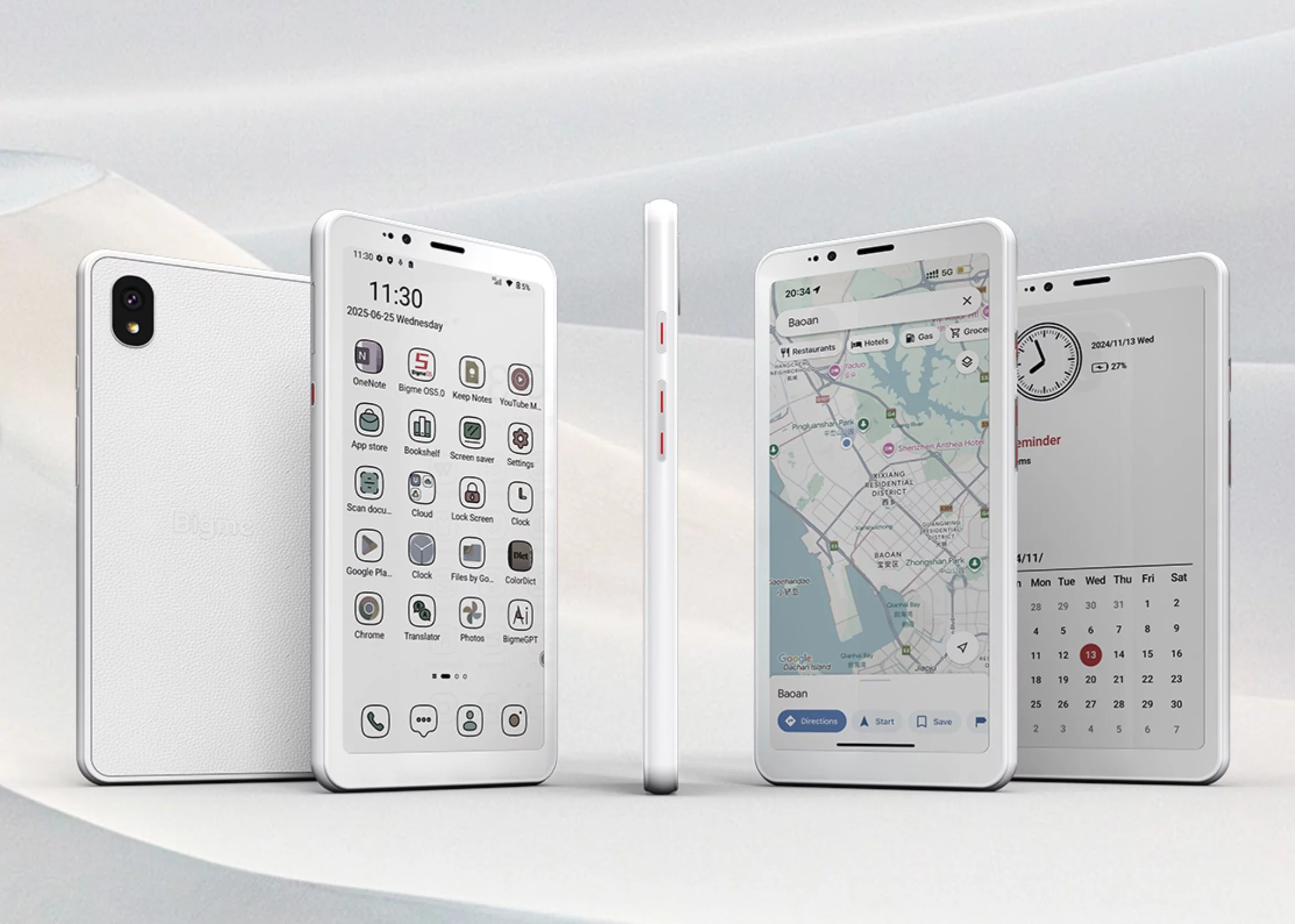 The HiBreak S runs Android 14 and comes with a bunch of productivity apps out of the box