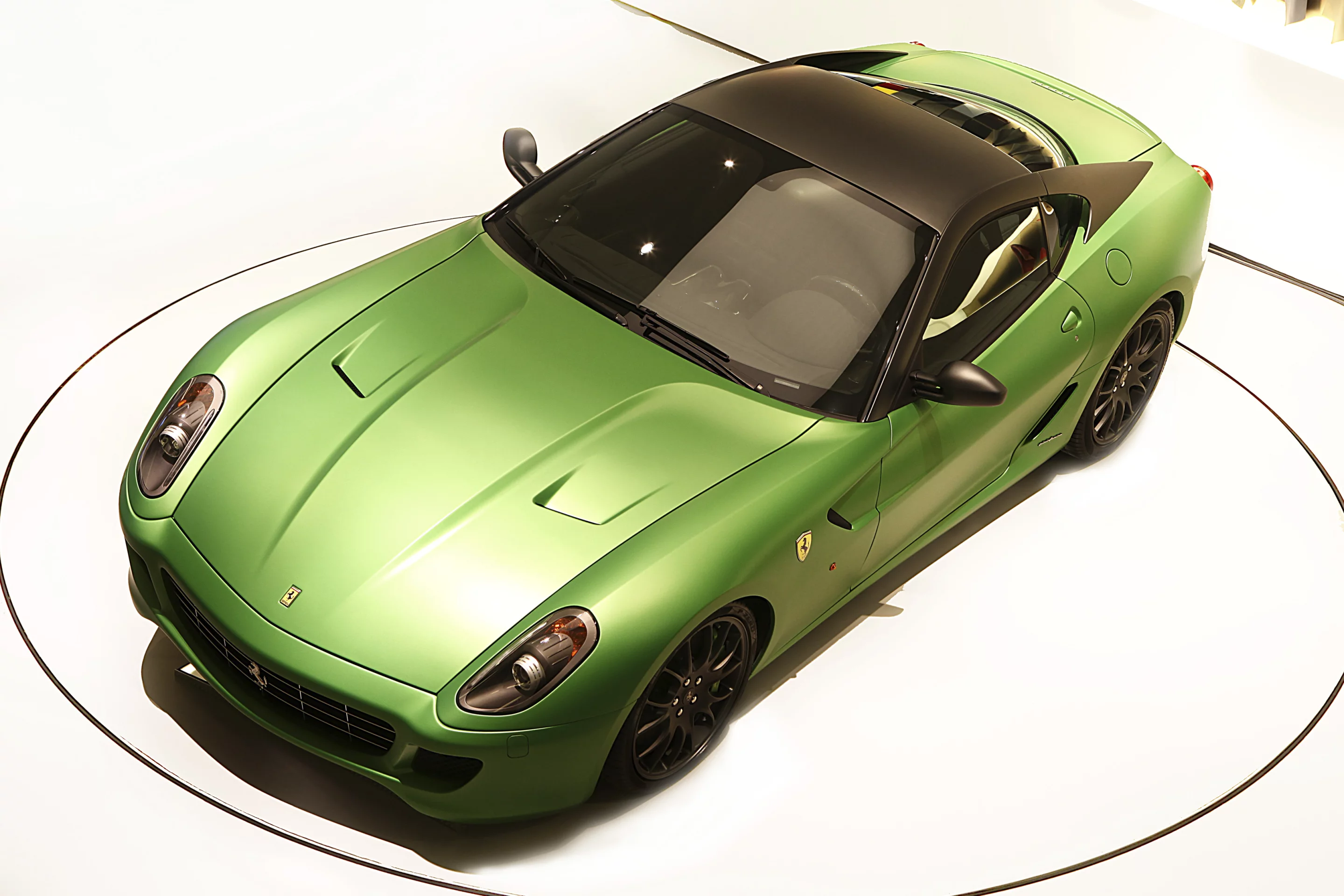 The Ferrari hybrid concept 599 HY-KERS on display at the Geneva Motor Show