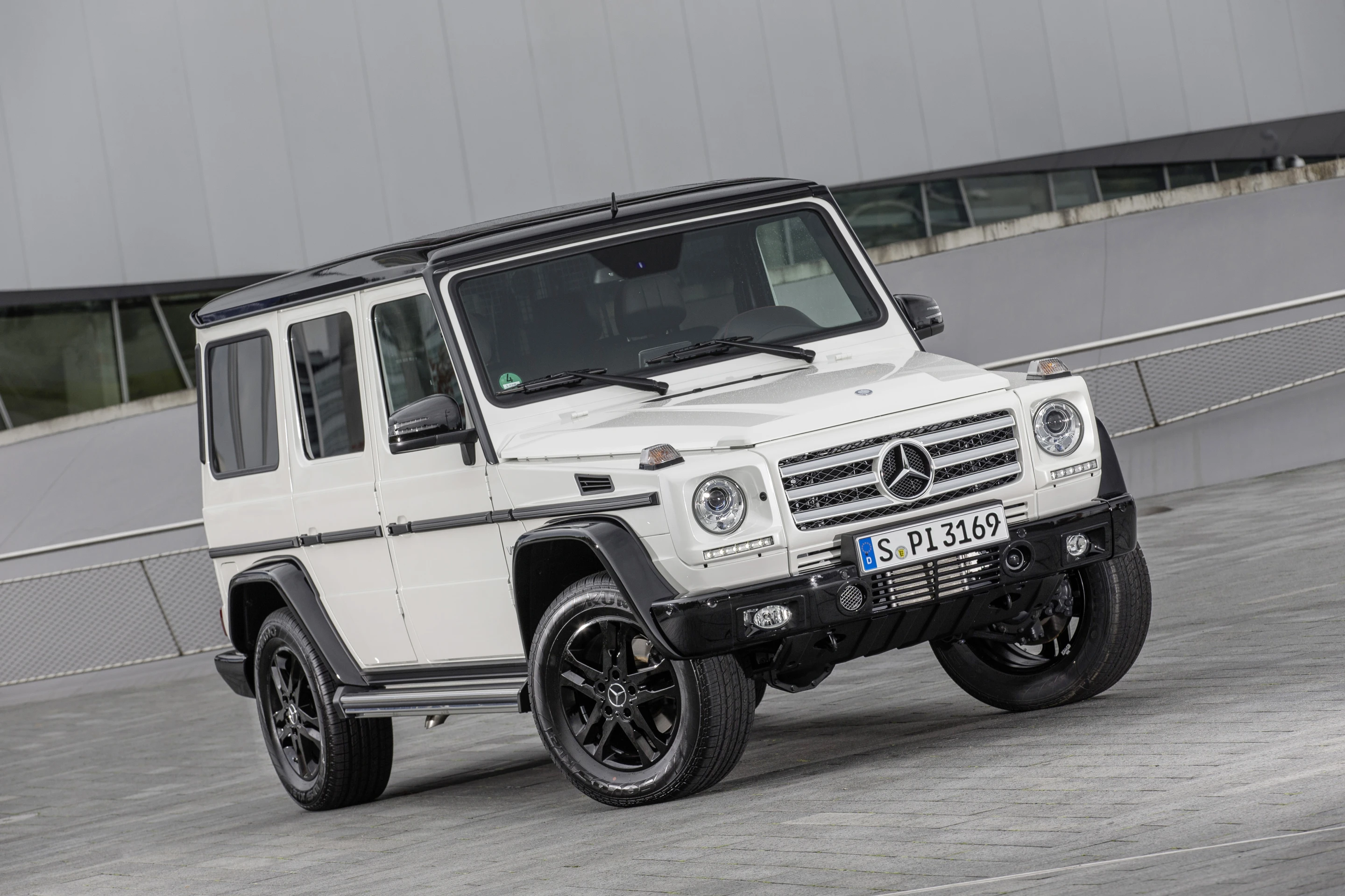 The G-Class Edition 35 features black highlights on the front and rear bumpers