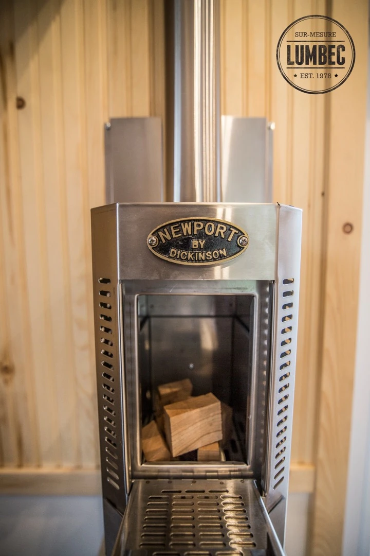 The wood-burning stove
