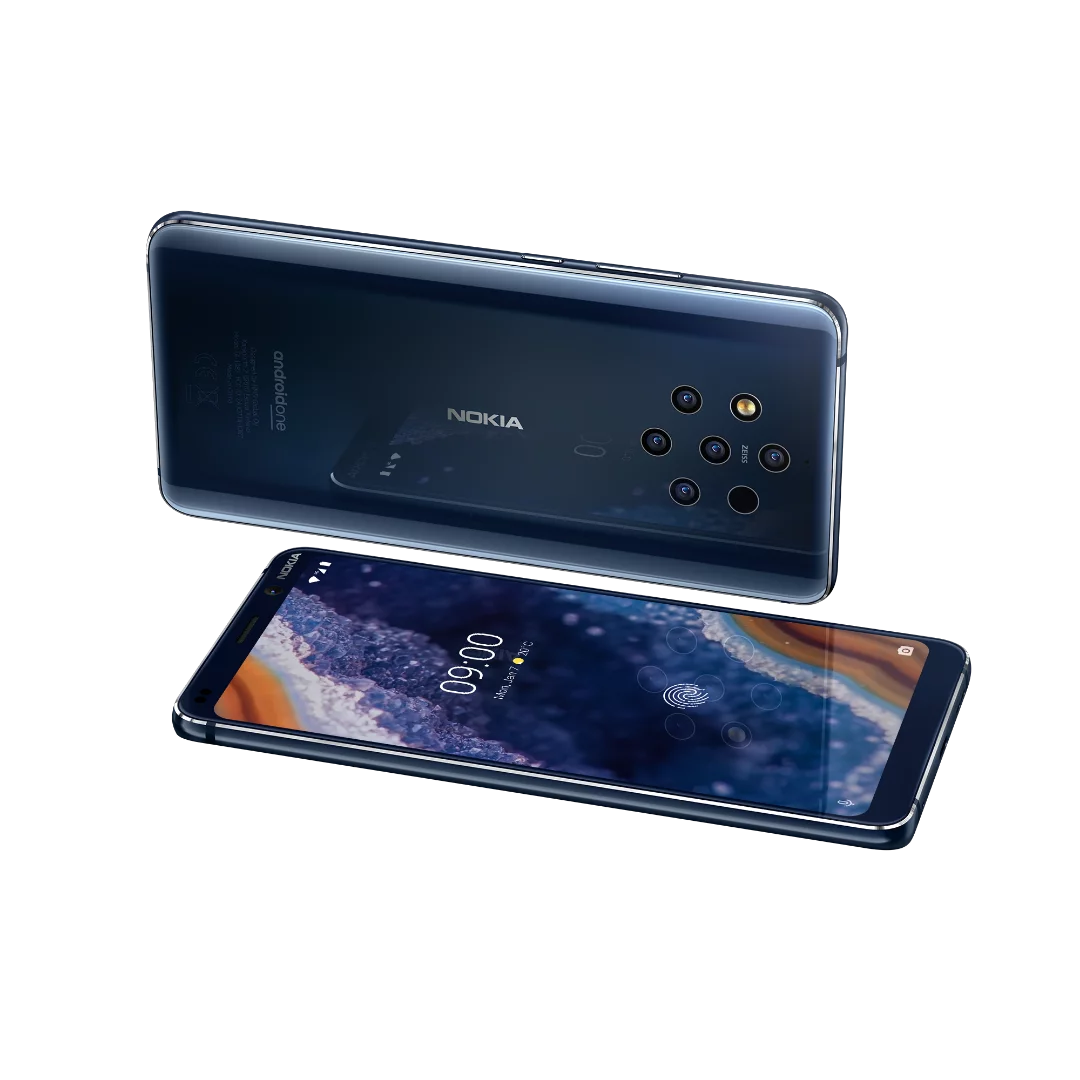 The Nokia 9 PureView has a 20-MP front camera and a 5.99 in OLED display