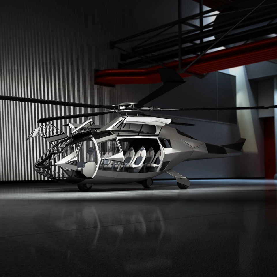 Bell FCX-001 with doors open
