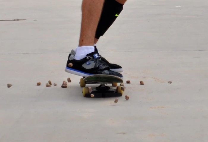 Rockochet prevents rocks from tripping up skateboarders