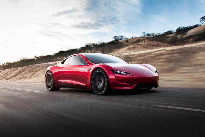 The next generation Tesla Roadster is due to go into production in 2020, but there's no timeframe available for the SpaceX thruster package