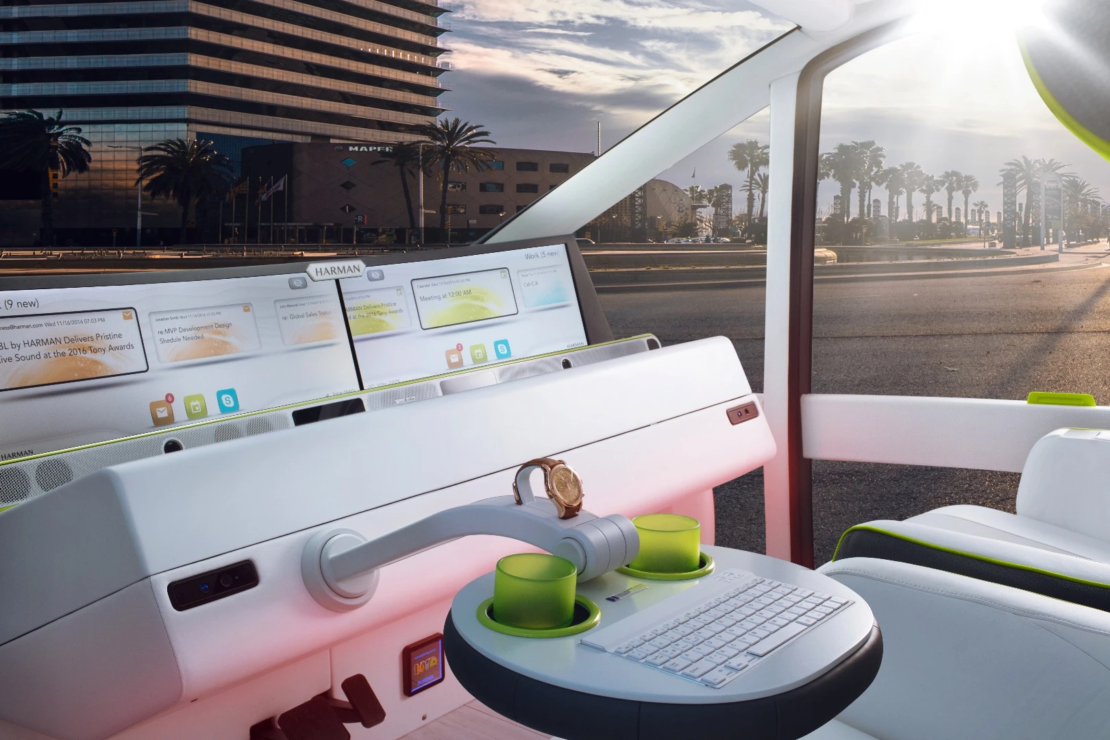 Inside the Rinspeed Oasis concept