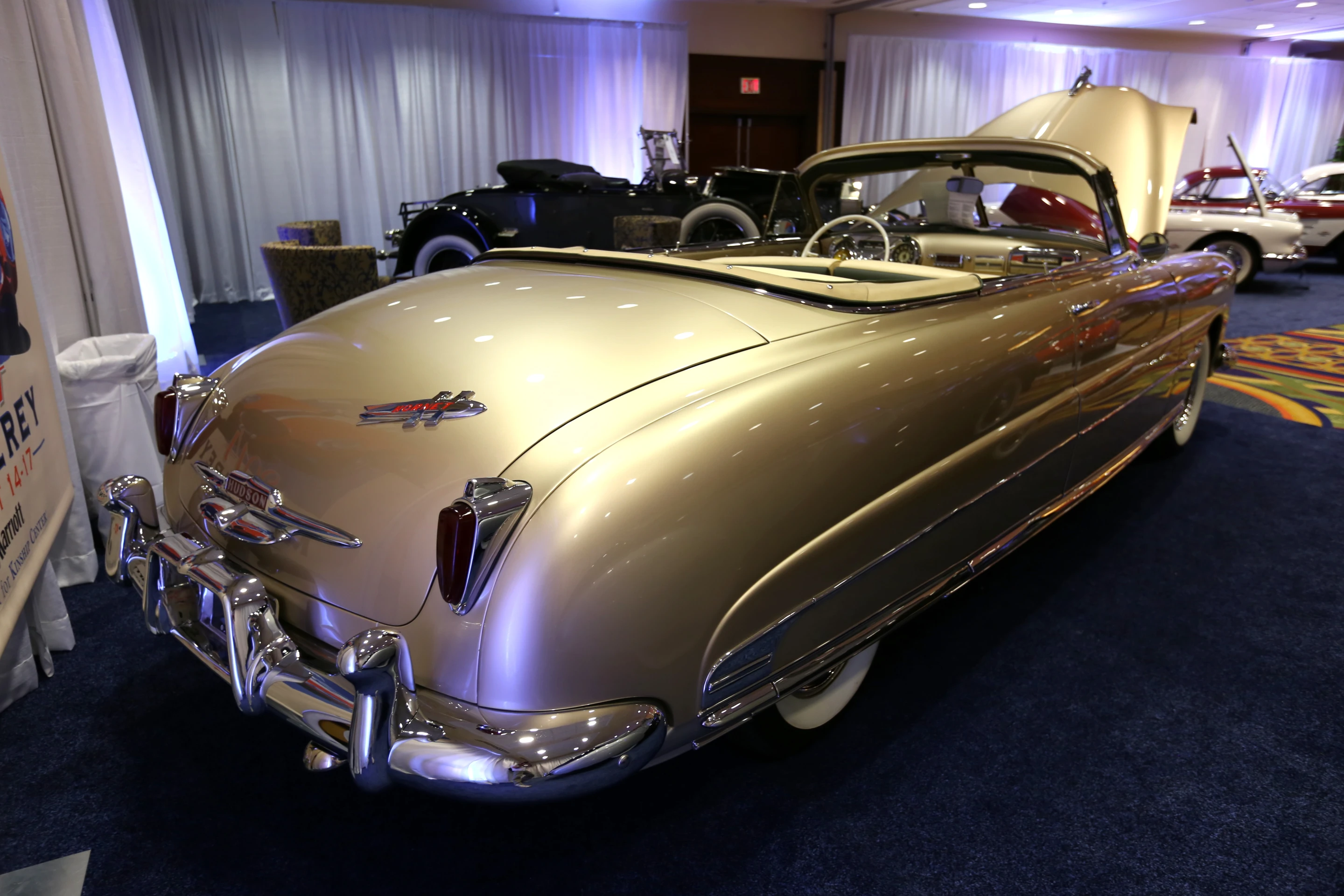 A 1951 Hudson Hornet Twin H-Power Convertible was one of the rare domestic offerings in the Rick Cole room (Photo: Angus MacKenzie/Gizmag.com)