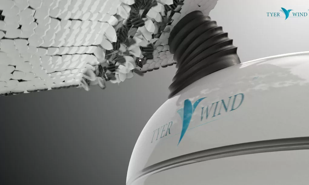 Tyer Wind turbine’s rated power output is 1 kW
