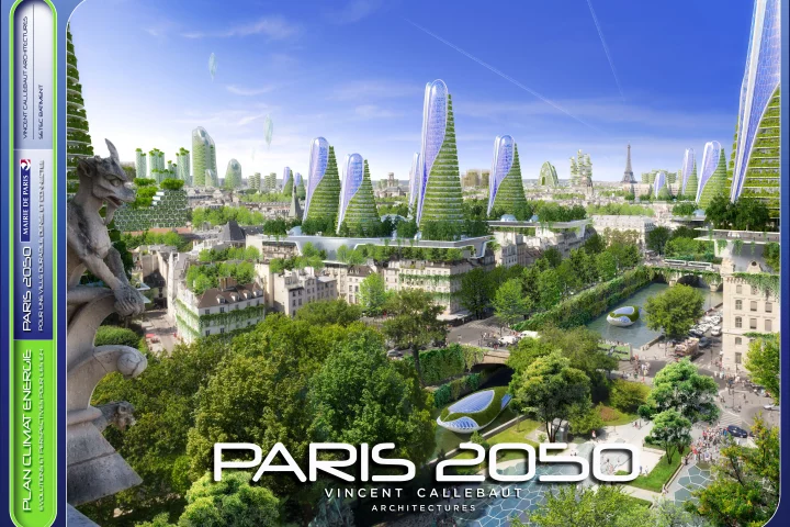 Vincent Callebaut's vision of a sustainable Paris (Image: Vincent Callebaut Architectures)