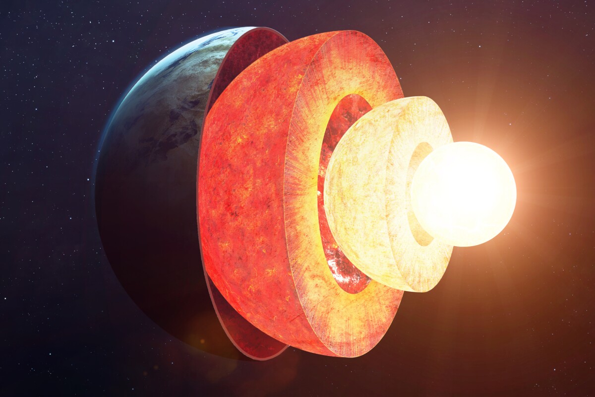 An artist's impression of the core