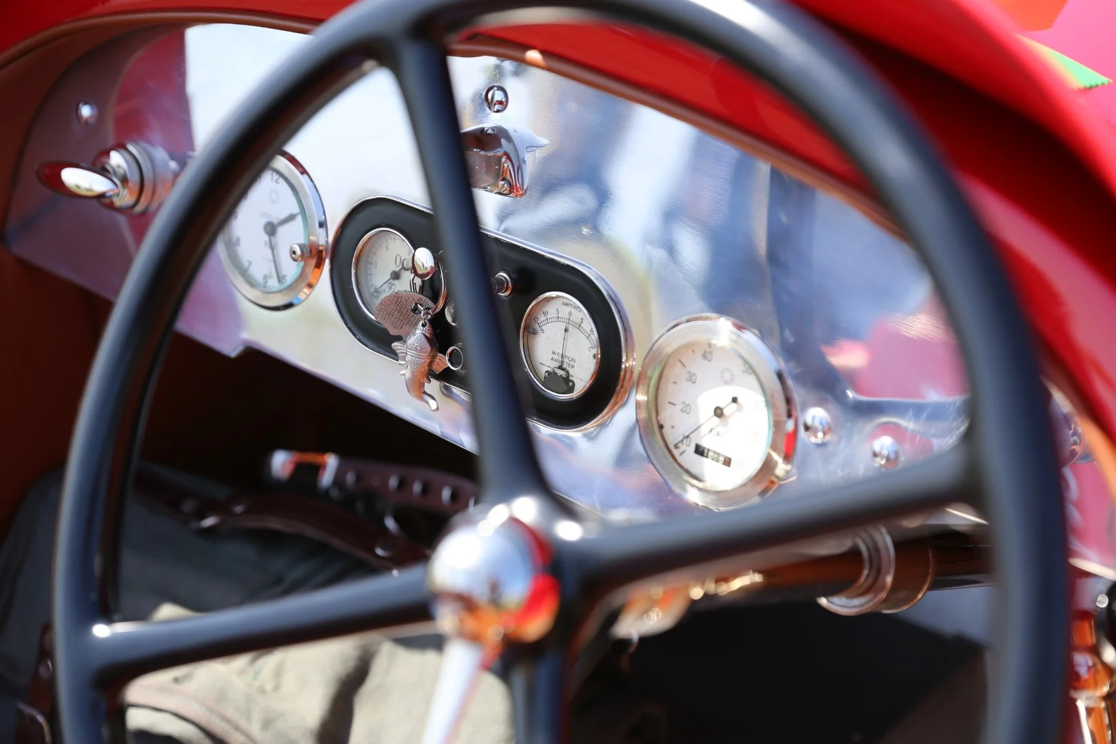 Extensively reworked dash of the 1921 Fiat 501 S Corsa