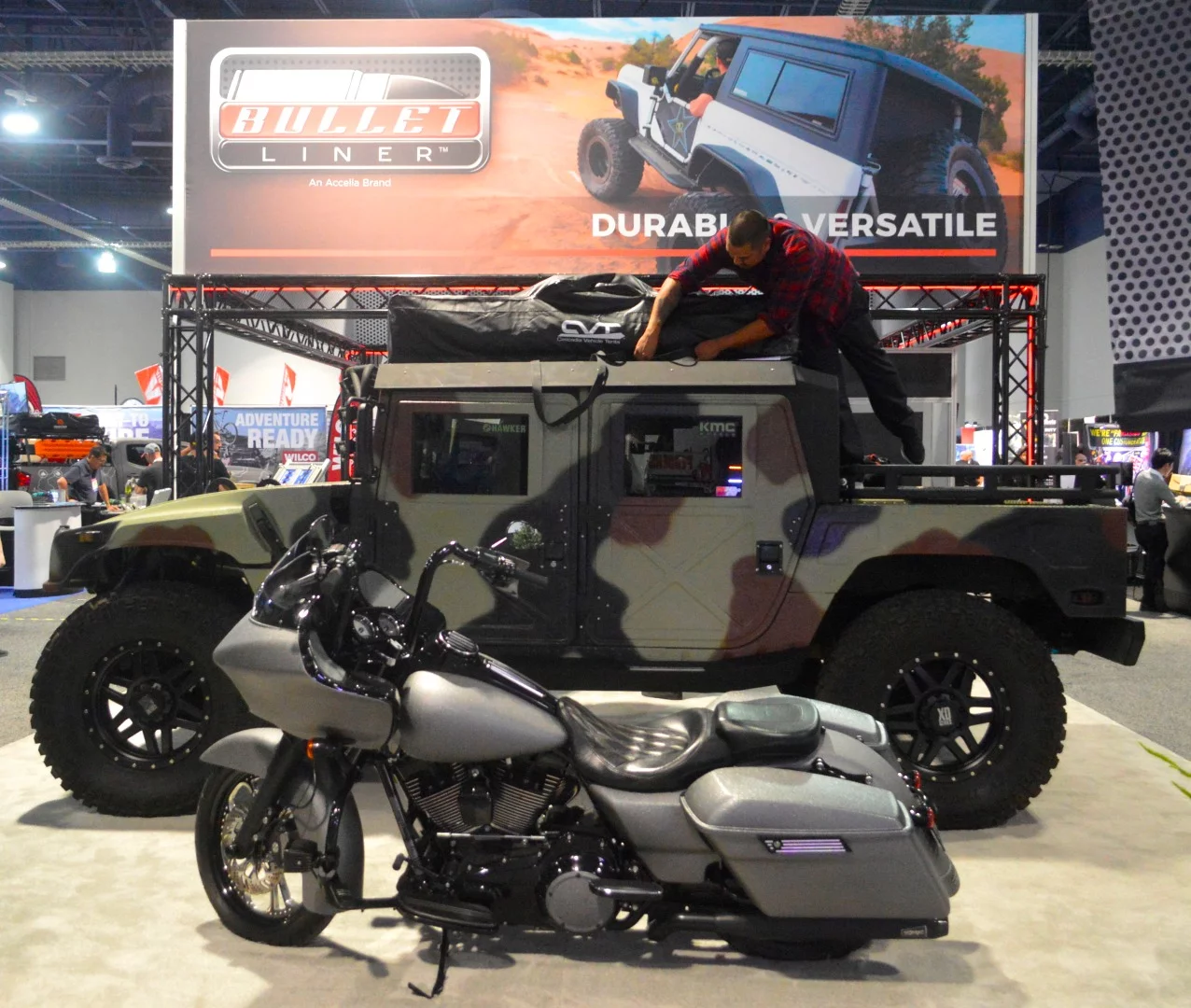 Bullet Liner Hummer and bike