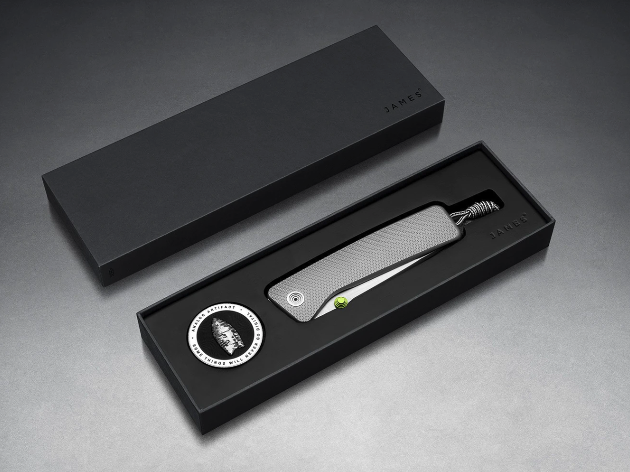 The Barnes integral knife comes with a special coin