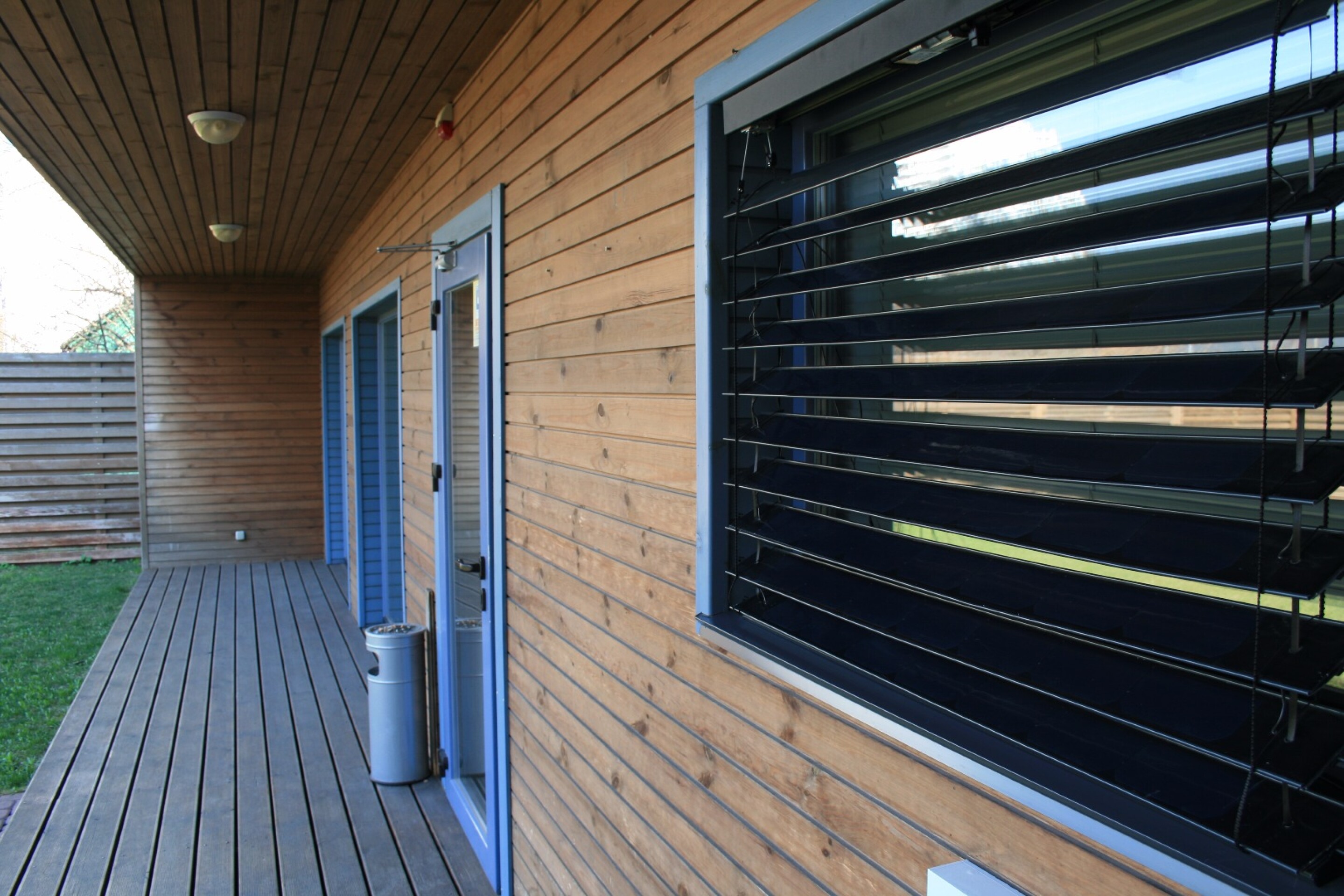 Solar window blinds both block and harvest sunlight