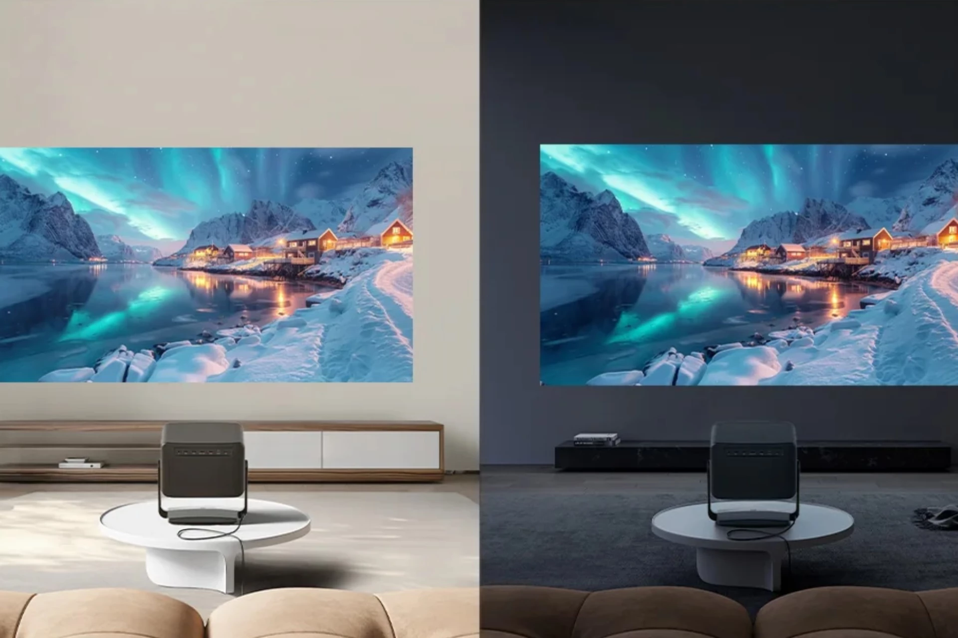 Boxy 4K GTV projector offers vibrant daytime viewing