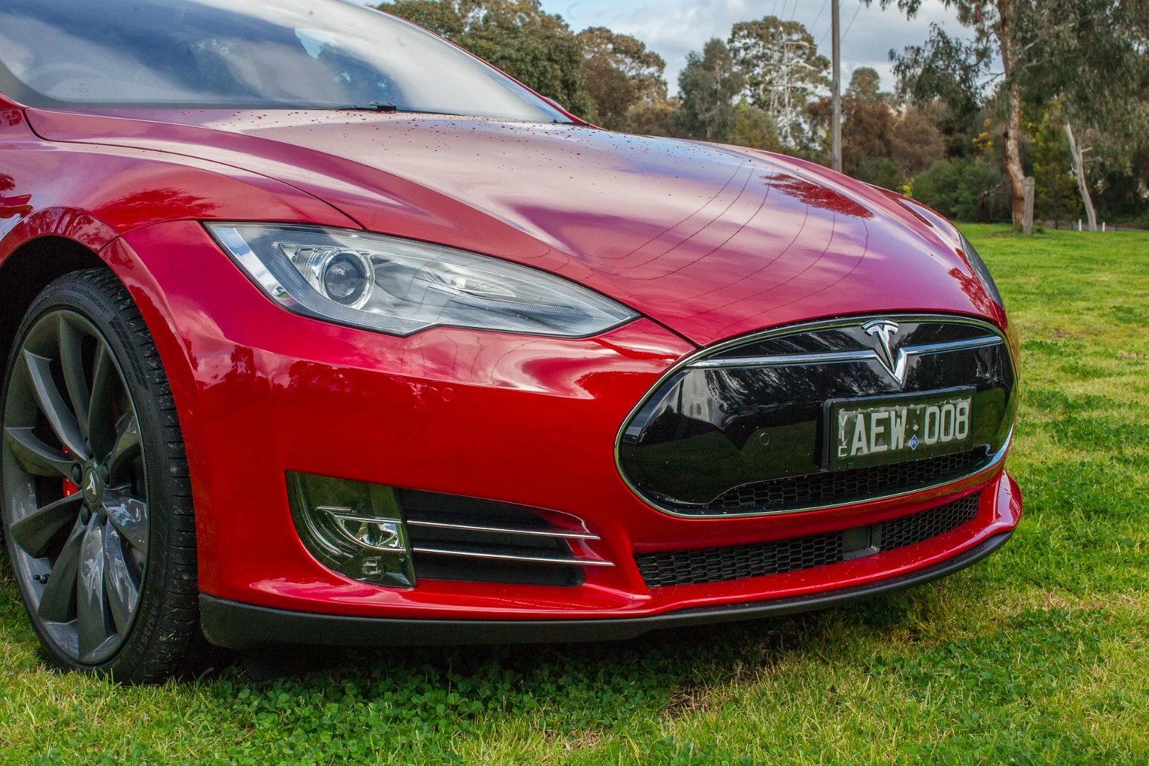 The Model S' styling isn't particularly "futuristic," but the car is still a handsome machine