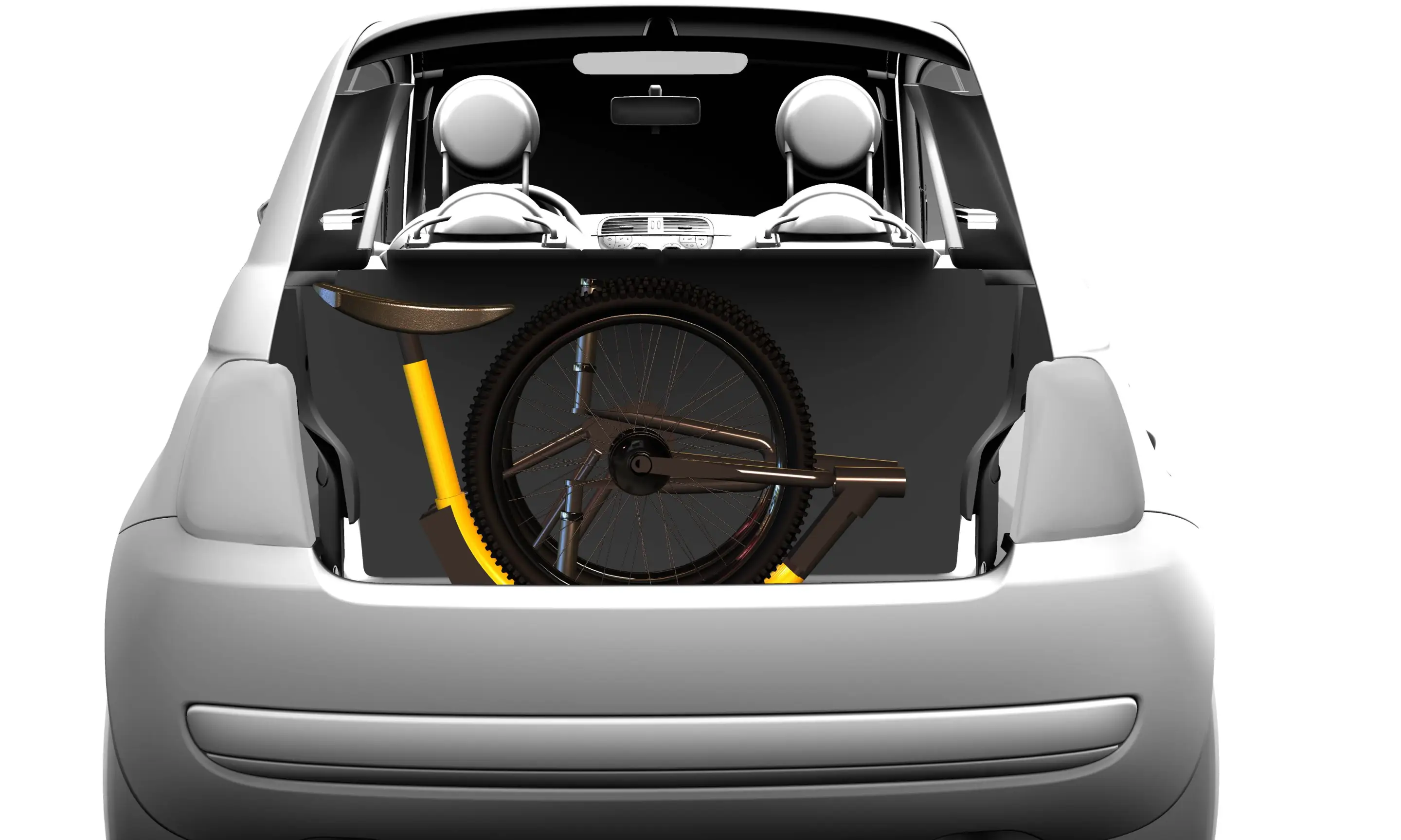 The designer says that the folding e-bike is inherently compatible with other modes of transportation, facilitating car pooling, public transit and even travel by air