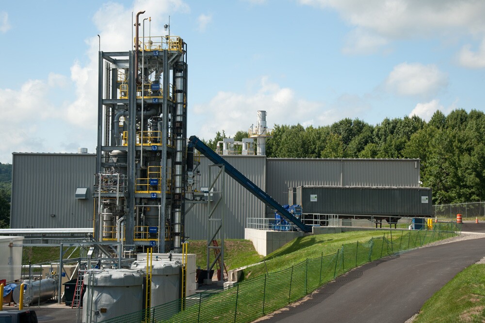 The waste-to-energy plant at Lockheed Martin, Owego, New York.