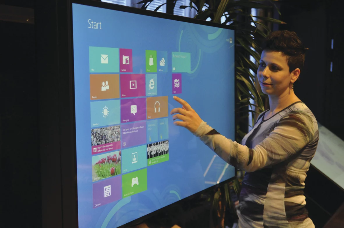 MultiTouch Ltd has released 42- and 55-inch MultiTaction display cells fully integrated with Windows 8