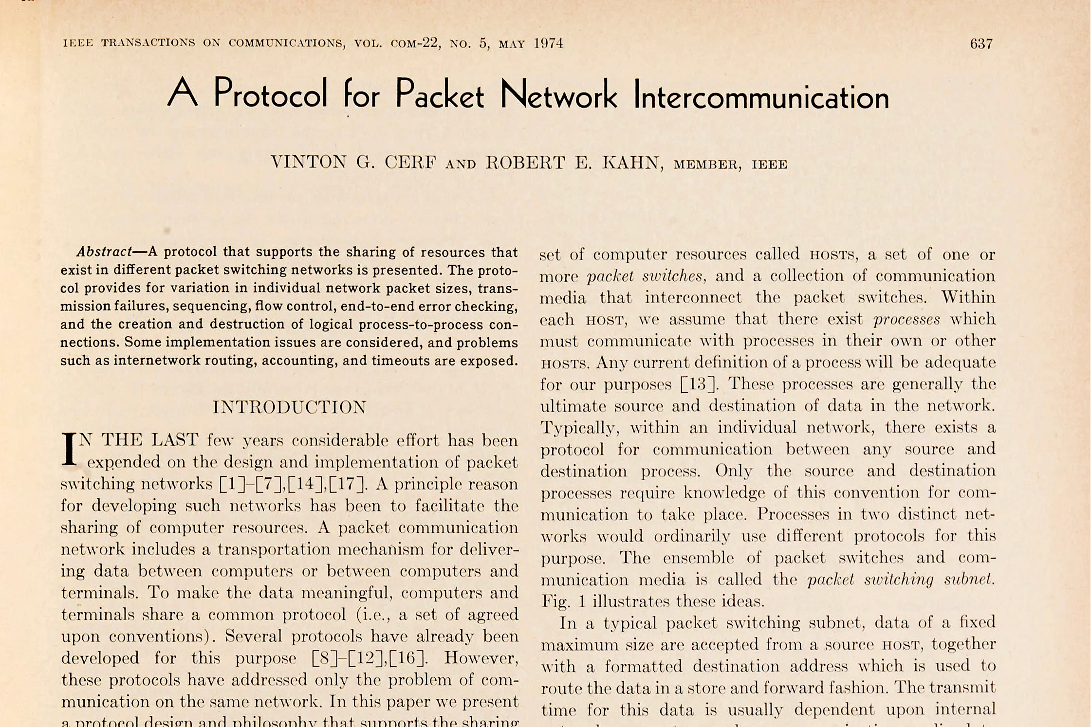 It might look dry and academic, but this is the final masterstroke that connected the world's computers. This is the internet's birth certificate.