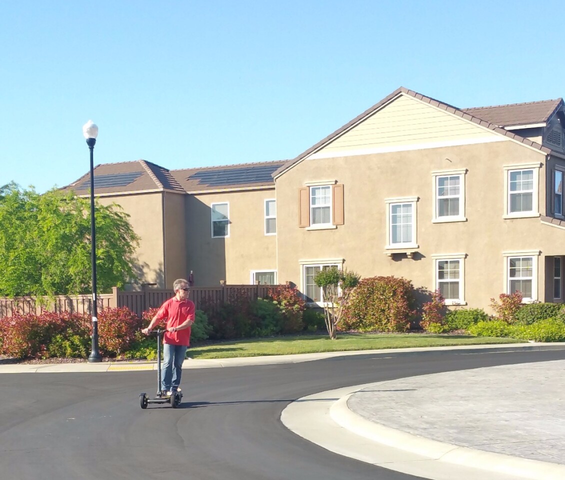Maneuvering the CycleBoard at higher speeds just requires more lean