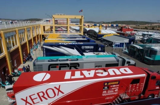 Back in Europe and the familiar race transporters return to the paddock