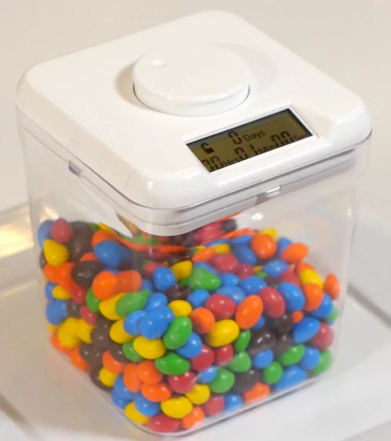 The time-lock can be set for any amount of time between one minute and 10 days, so you can specify exactly when something will be released