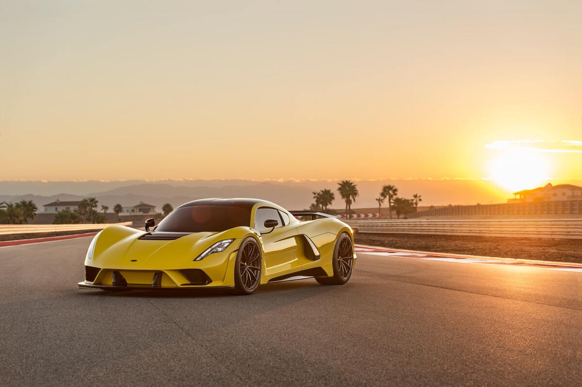 The Hennessey Venom F5 has a chance to be the first production car to go faster than 500 km/h