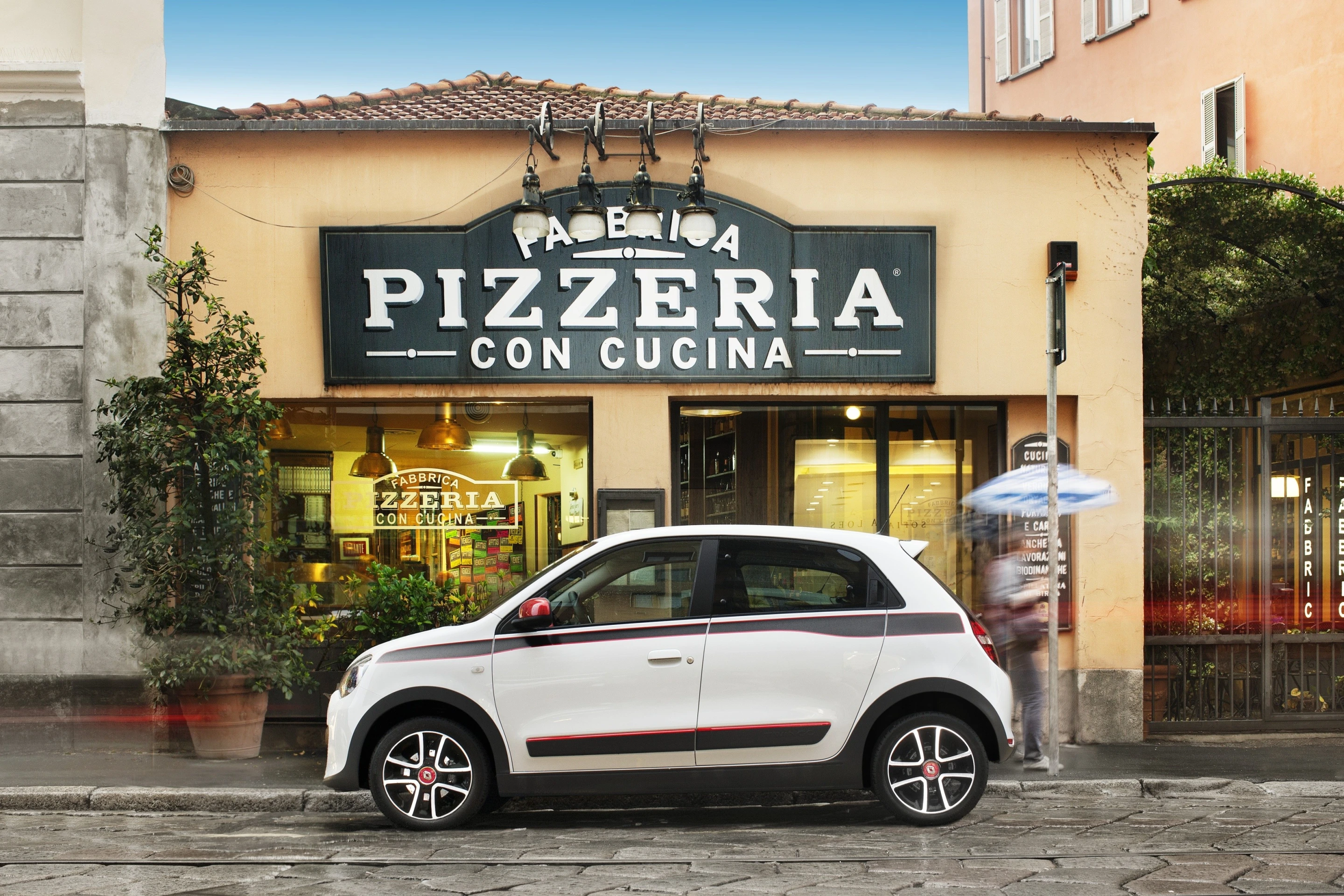Renault Twingo showing decal options in side view