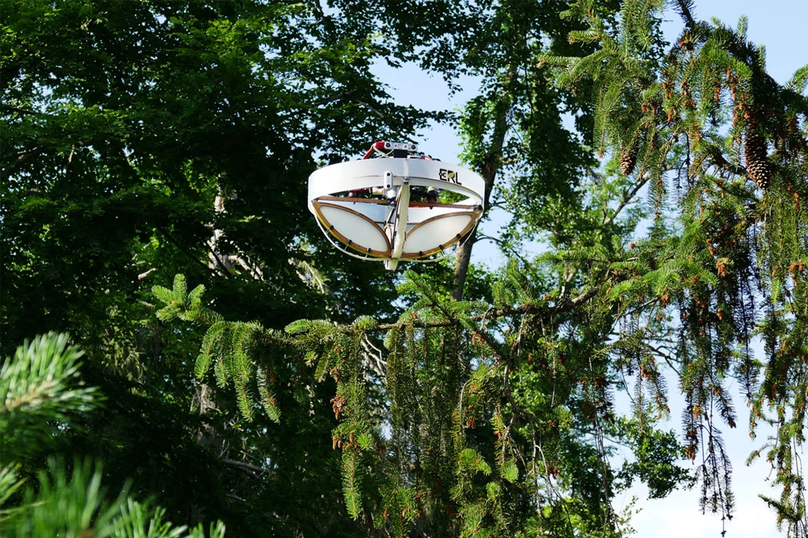 The eDrone gathers cast-off genetic material from branches, allowing researchers to determine which animal species live nearby