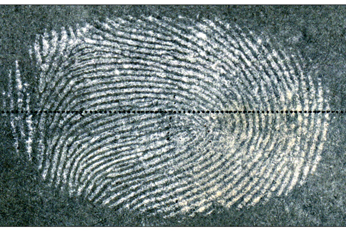 A fingerprint image obtained using the new method