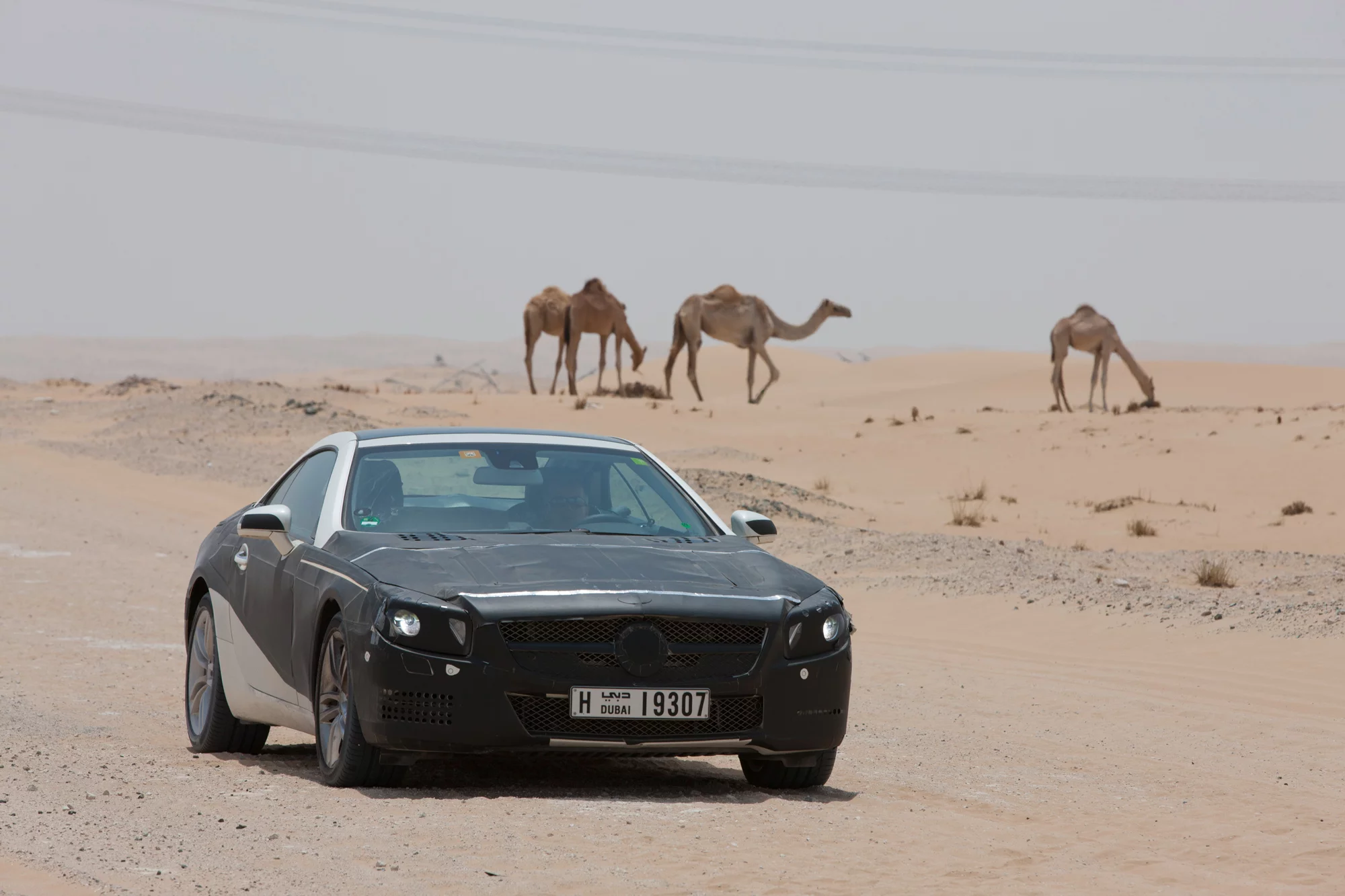 Testing of the new Mercedes SL