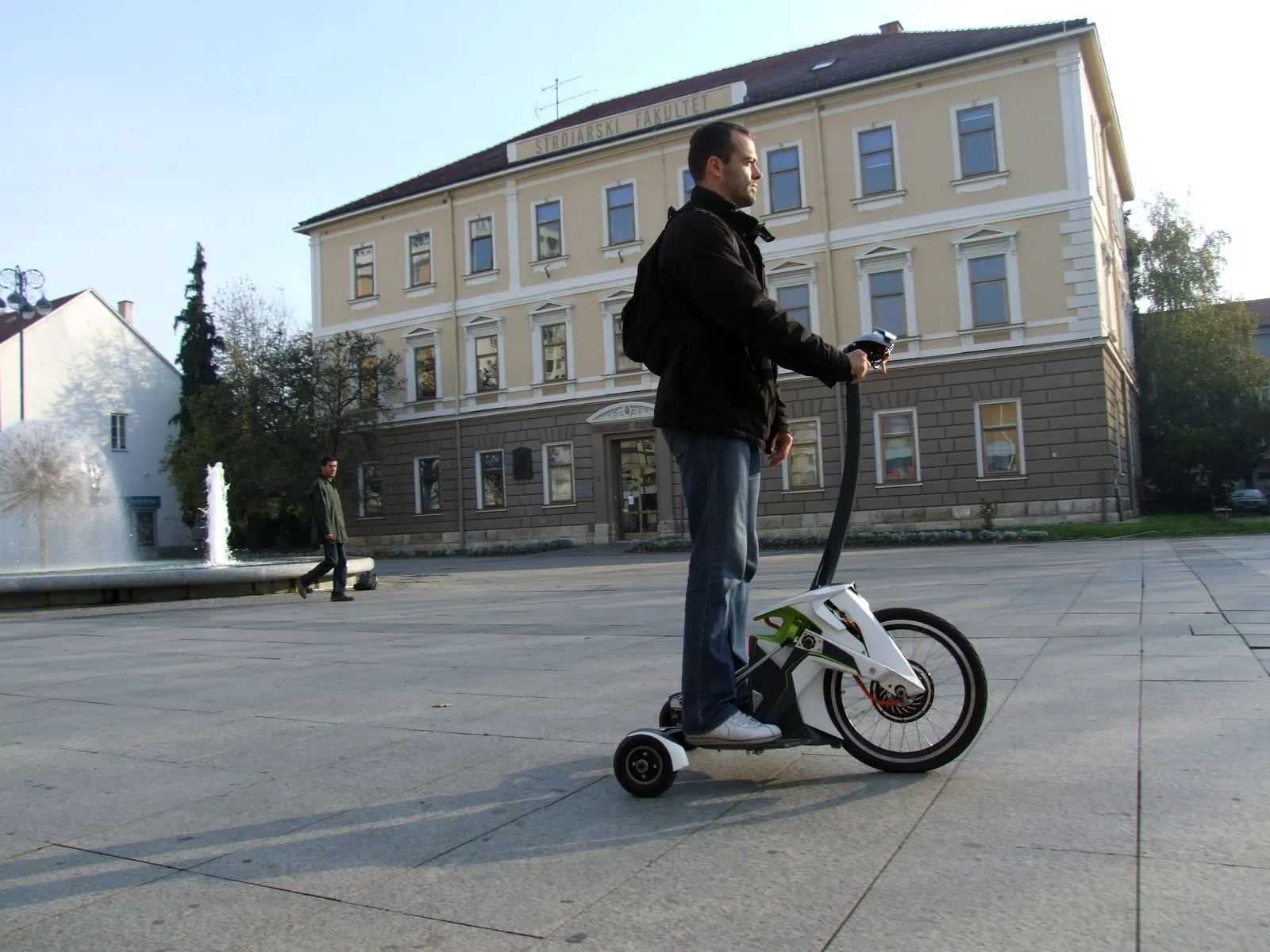 Like the PT, the S3tr is a compact one-person vehicle driven by a standing rider