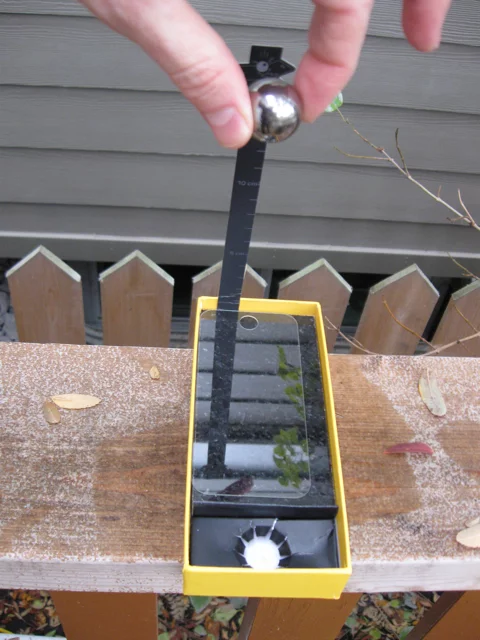 The supplied Rhino Shield testing rig