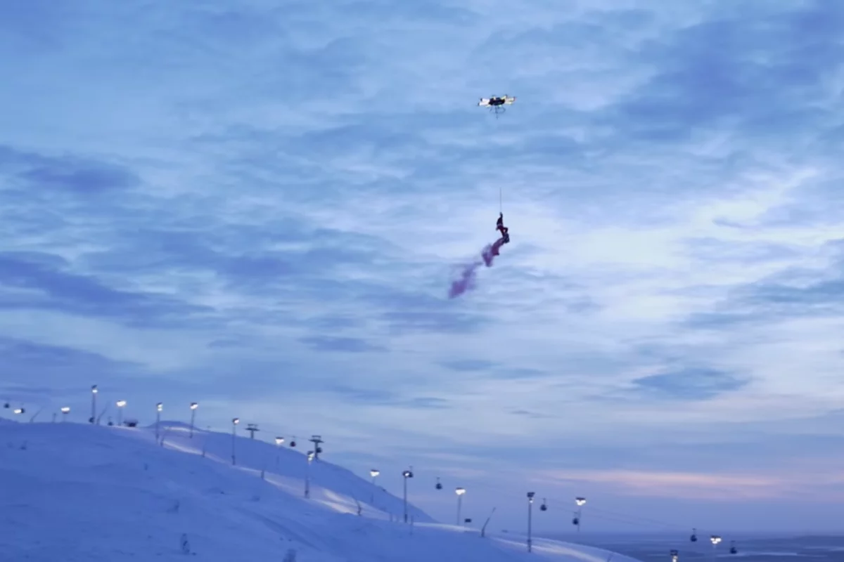 Who needs reindeer when you have a drone?