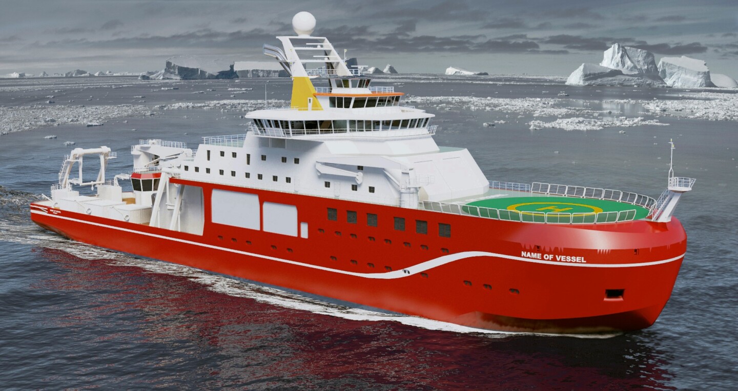 Artist's concept of RS Sir David Attenborough