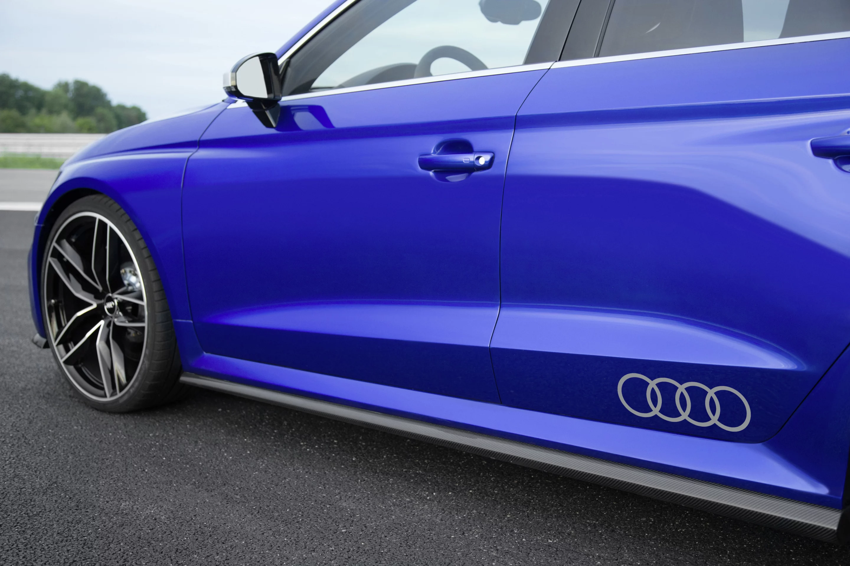 The new A3 concept has an extra set of sculpts over the front and rear tires