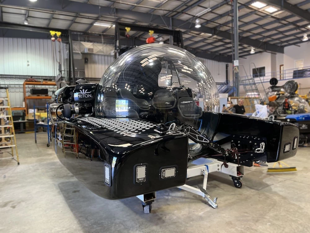 7-seat bubble sub in the workshop