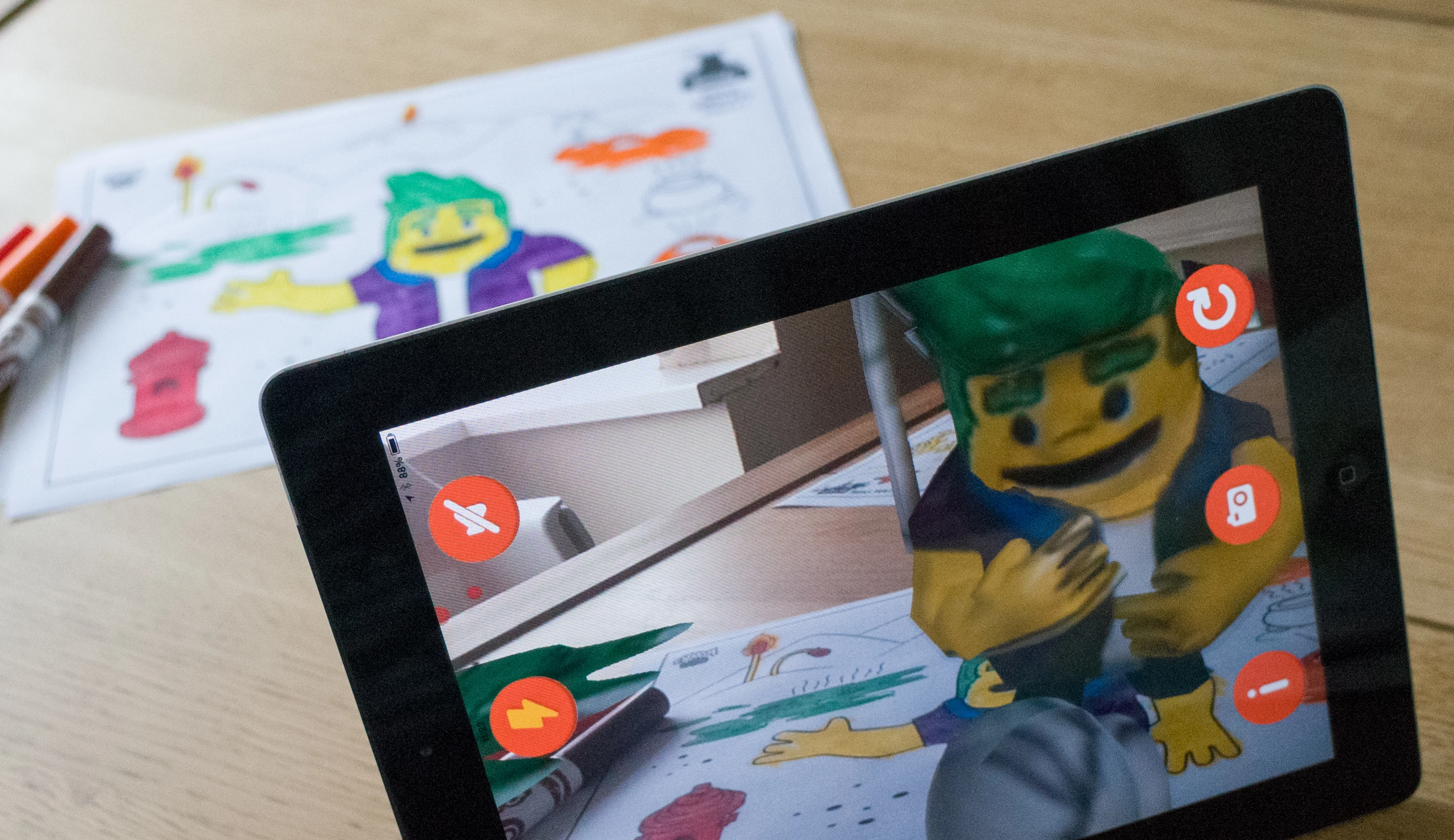 The Chromville app then recognizes the coloring pages, and brings them to virtual life on the scree