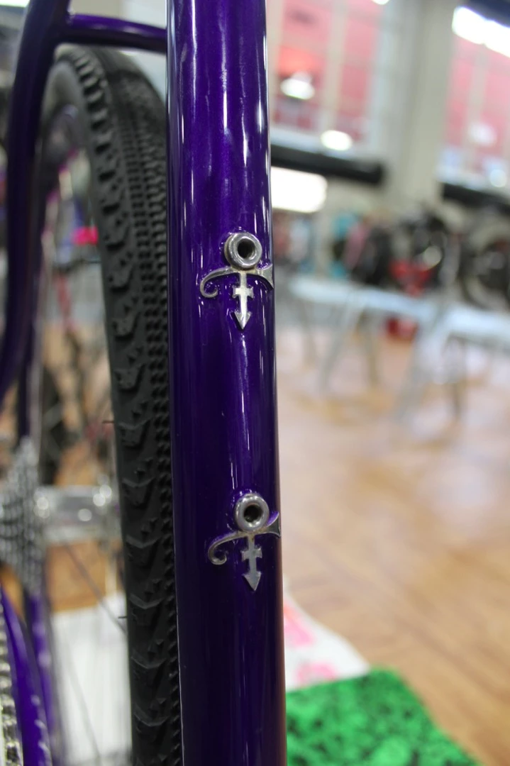 Detailing on a Prince tribute bike built by Peacock Groove – it won the Best In Show award